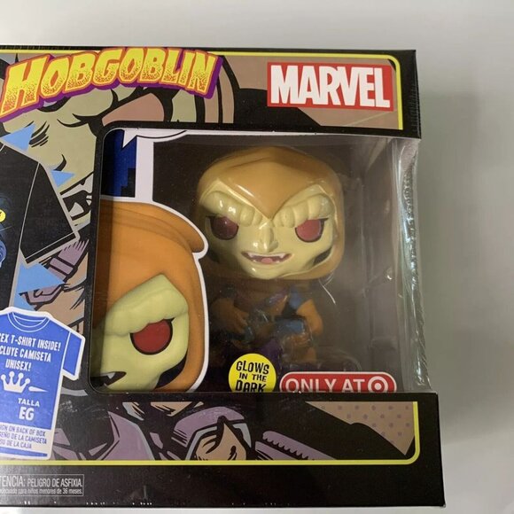 Funko Pop & Tee Marvel Hobgoblin Glow in the Dark Size XL T-Shirt New Sealed - Picture 3 of 9